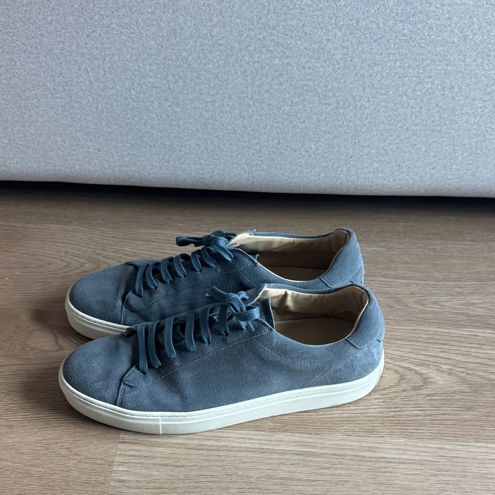 Reiss Blue Suede Trainers